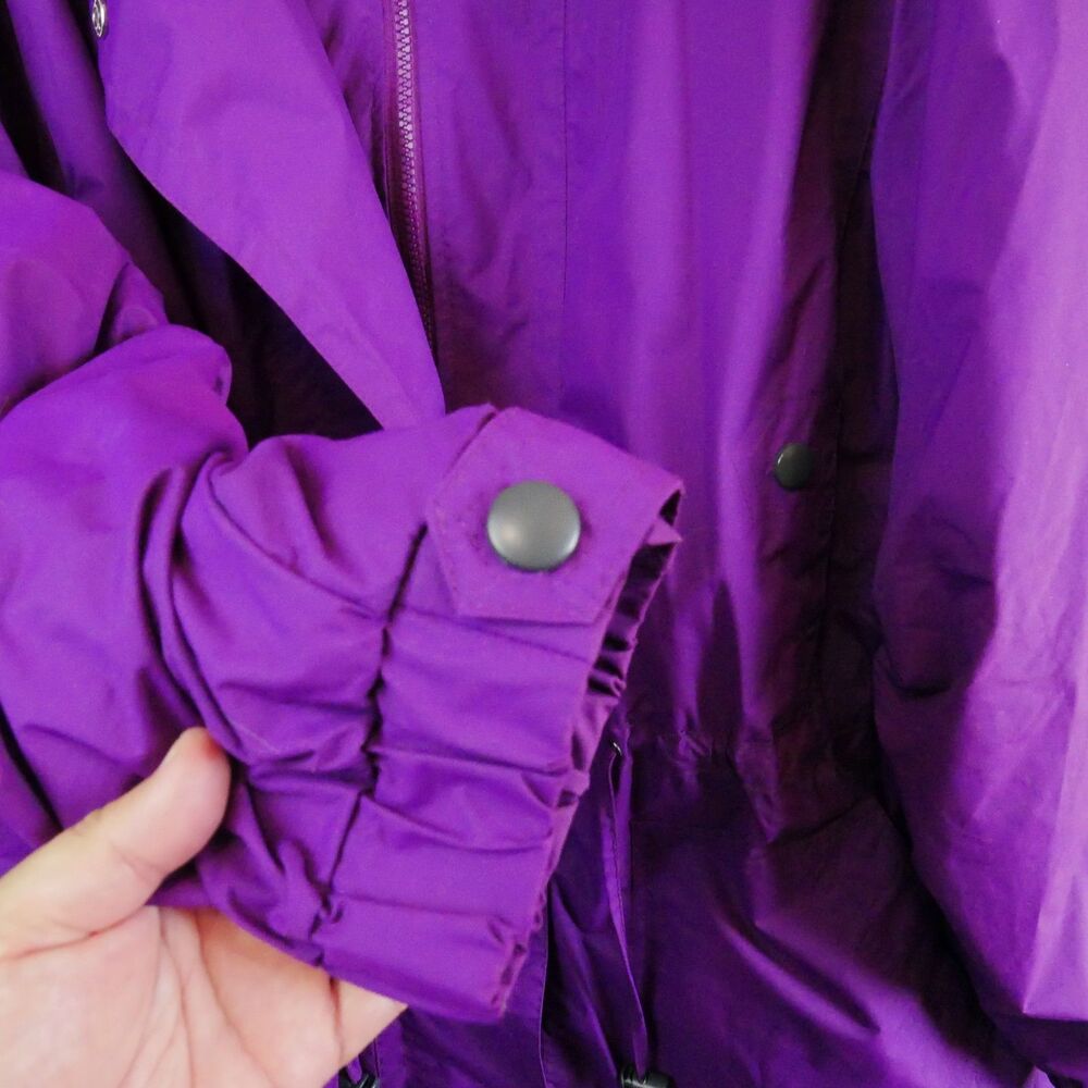 Woman Within Purple Jacket 34/36 4X Front Zip Fleece Lined - Picture 9 of 15